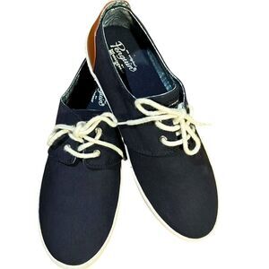 Original Penguin by Munsingwear  NEW W BOX men’s navy canvas and leather size 10